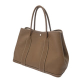 HERMES エルメス ガーデンパーティ PM エトゥープ Y刻印(2020年頃) ユニセックス ネゴンダ ハンドバッグ ABランク 中古 銀蔵