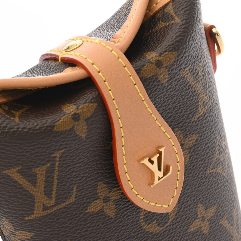 LOUIS VUITTON ルイヴィトン モノグラム フォールドミー ブラウン M80874 レディース モノグラムキャンバス ポーチ 未使用 銀蔵