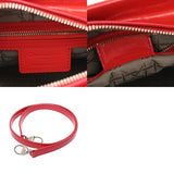 CHRISTIAN DIOR クリスチャンディオール レディディオール ミディアム レッド レディース エナメル ハンドバッグ ABランク 中古 銀蔵