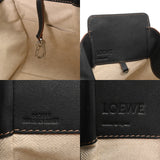 LOEWE ロエベ ハンモック ドローストリング  ベージュ/ブラック レディース レザー ショルダーバッグ ABランク 中古 銀蔵