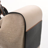 LOEWE ロエベ ハンモック ドローストリング  ベージュ/ブラック レディース レザー ショルダーバッグ ABランク 中古 銀蔵