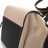 LOEWE ロエベ ハンモック ドローストリング  ベージュ/ブラック レディース レザー ショルダーバッグ ABランク 中古 銀蔵