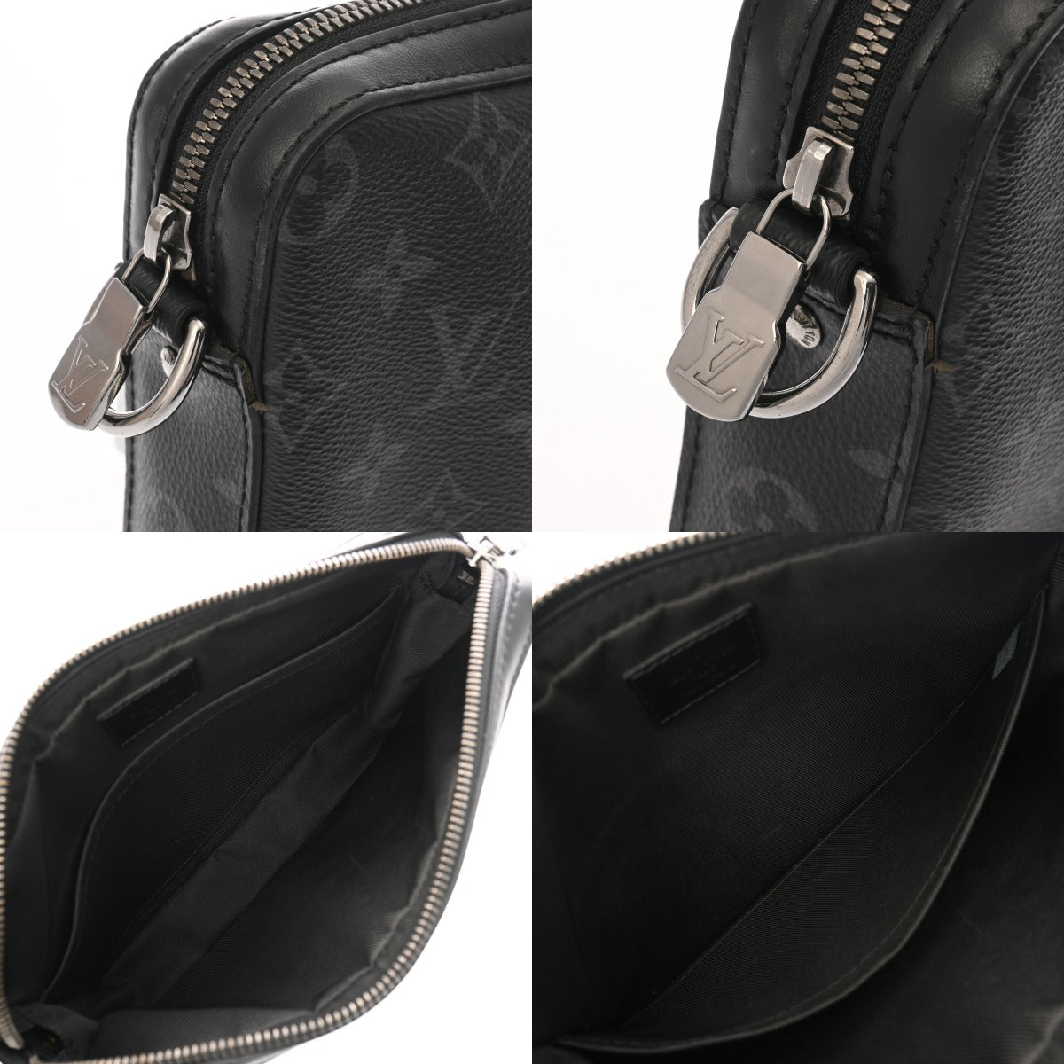 ルイヴィトン トリオメッセンジャー 43019 黒/グレー メンズ