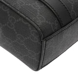 GUCCI グッチ 2WAY ミニ トートバッグ ブラック 696010 ユニセックス GGスプリームキャンバス レザー ショルダーバッグ Aランク 中古 銀蔵