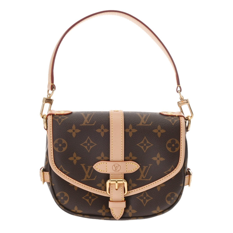 LOUIS VUITTON ルイヴィトン モノグラム ソミュール BB ブラウン M46740 レディース モノグラムキャンバス 2WAYバッグ 未使用 銀蔵