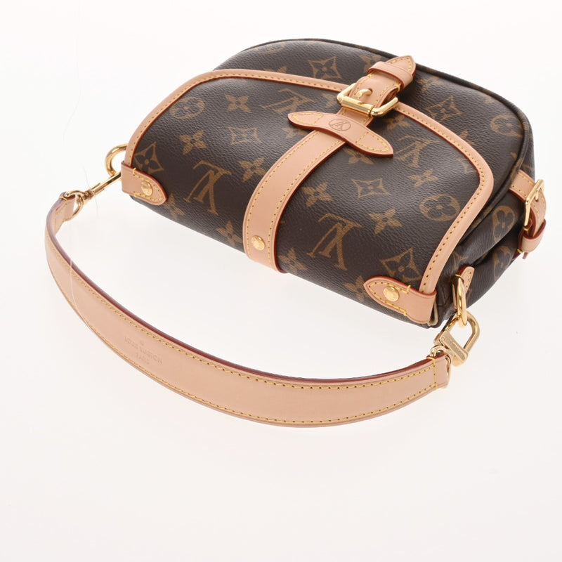 LOUIS VUITTON ルイヴィトン モノグラム ソミュール BB ブラウン M46740 レディース モノグラムキャンバス 2WAYバッグ 未使用 銀蔵