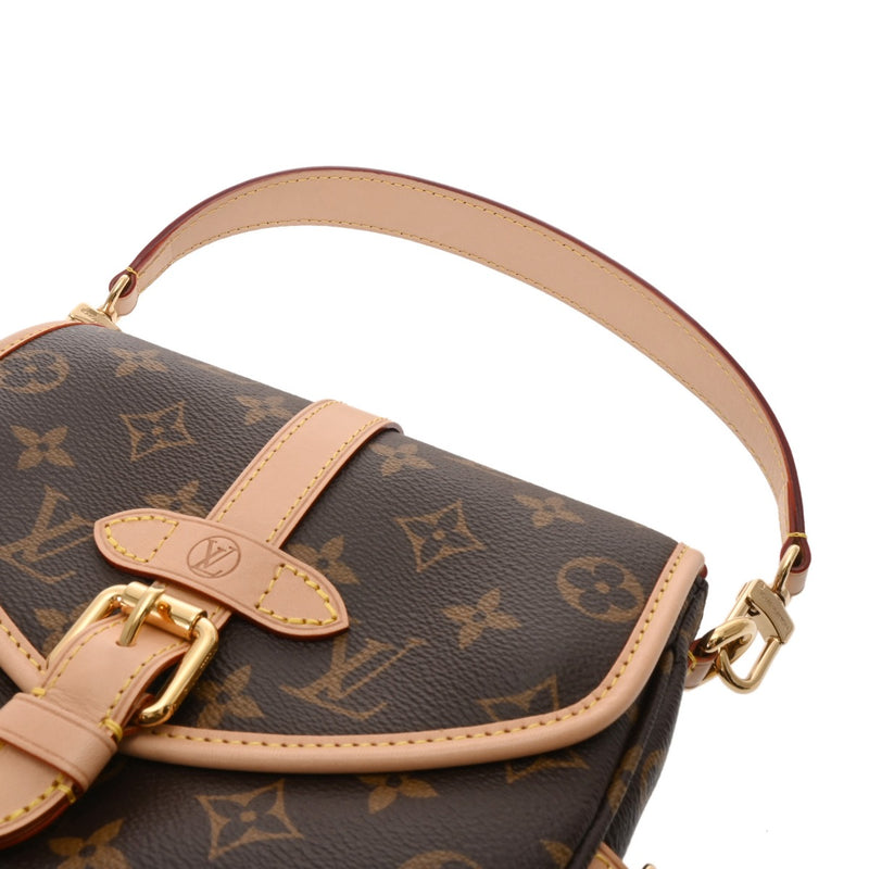 LOUIS VUITTON ルイヴィトン モノグラム ソミュール BB ブラウン M46740 レディース モノグラムキャンバス 2WAYバッグ 未使用 銀蔵