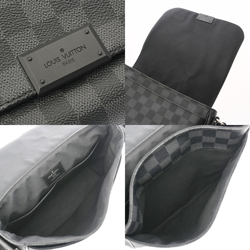 LOUIS VUITTON ルイヴィトン ダミエグラフィット ディストリクトPM 黒/グレー N41260 メンズ ショルダーバッグ Aランク 中古 銀蔵