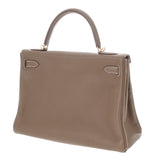 HERMES エルメス ケリー 32 内縫い 2WAY エトゥープ A刻印(2017年頃) レディース トゴ ハンドバッグ Aランク 中古 銀蔵