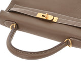 HERMES エルメス ケリー 32 内縫い 2WAY エトゥープ A刻印(2017年頃) レディース トゴ ハンドバッグ Aランク 中古 銀蔵
