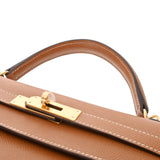 HERMES エルメス ケリー 32 外縫い 2WAY ゴールド A刻印(2017年頃) レディース ヴォーエプソン ハンドバッグ Aランク 中古 銀蔵
