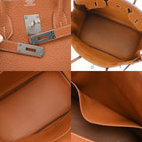 HERMES エルメス バーキン 35 ゴールド □M刻印(2009年頃) ユニセックス トゴ ハンドバッグ ABランク 中古 銀蔵