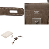 HERMES エルメス バーキン 30 エトゥープ □K刻印(2007年頃) レディース トリヨンクレマンス ハンドバッグ ABランク 中古 銀蔵