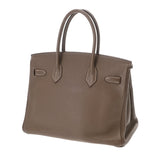 HERMES エルメス バーキン 30 エトゥープ □K刻印(2007年頃) レディース トリヨンクレマンス ハンドバッグ ABランク 中古 銀蔵