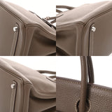 HERMES エルメス バーキン 30 エトゥープ □K刻印(2007年頃) レディース トリヨンクレマンス ハンドバッグ ABランク 中古 銀蔵