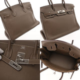 HERMES エルメス バーキン 30 エトゥープ □K刻印(2007年頃) レディース トリヨンクレマンス ハンドバッグ ABランク 中古 銀蔵