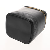 CHANEL シャネル ピコローレ 縦型バニティ ブラック レディース ラムスキン ハンドバッグ ABランク 中古 銀蔵