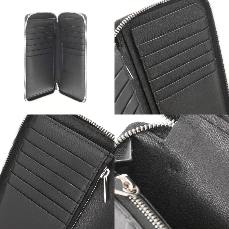 BERLUTI ベルルッティ カリグラフィ ラウンドファスナー ダークブラウン - メンズ レザー 長財布 Aランク 中古 銀蔵