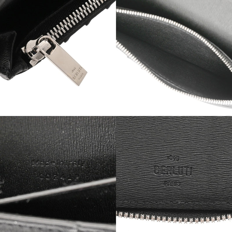 BERLUTI ベルルッティ カリグラフィ ラウンドファスナー ダークブラウン - メンズ レザー 長財布 Aランク 中古 銀蔵