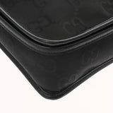 GUCCI グッチ トラベルポーチ  ブラック シルバー金具 674797 ユニセックス ナイロン レザー ウエストバッグ ABランク 中古 銀蔵