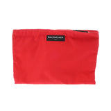 BALENCIAGA バレンシアガ ポーチ レッド 459745 ユニセックス ナイロン クラッチバッグ Aランク 中古 銀蔵