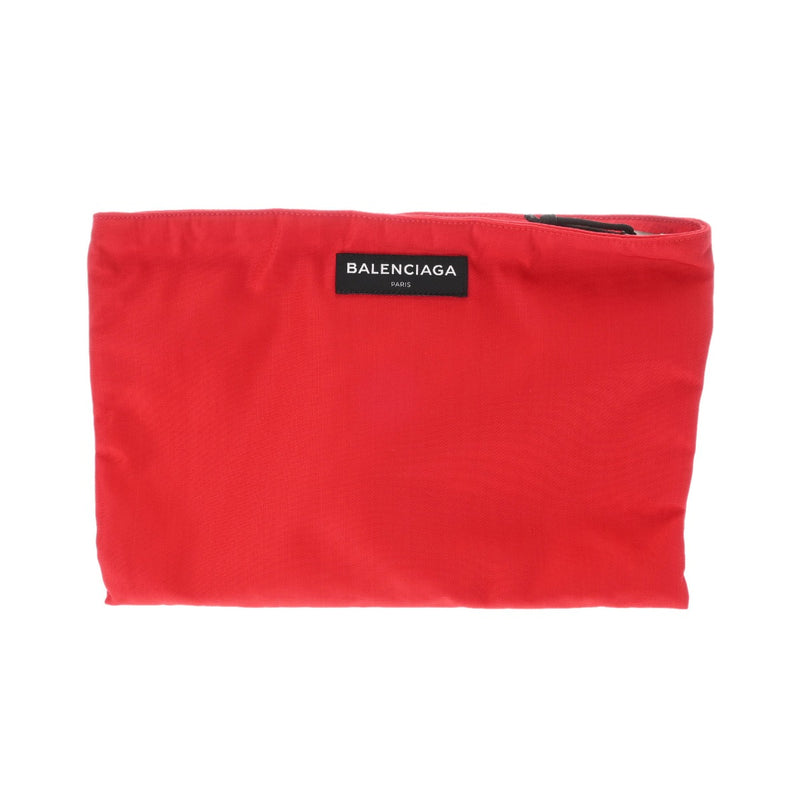 BALENCIAGA バレンシアガ ポーチ レッド 459745 ユニセックス ナイロン クラッチバッグ Aランク 中古 銀蔵
