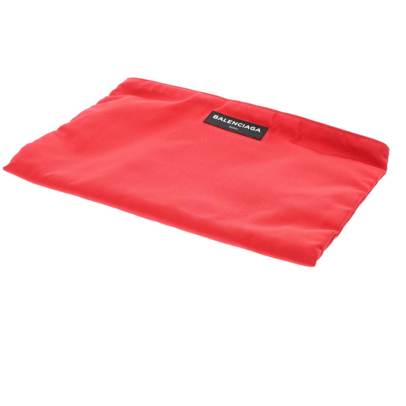 BALENCIAGA バレンシアガ ポーチ レッド 459745 ユニセックス ナイロン クラッチバッグ Aランク 中古 銀蔵