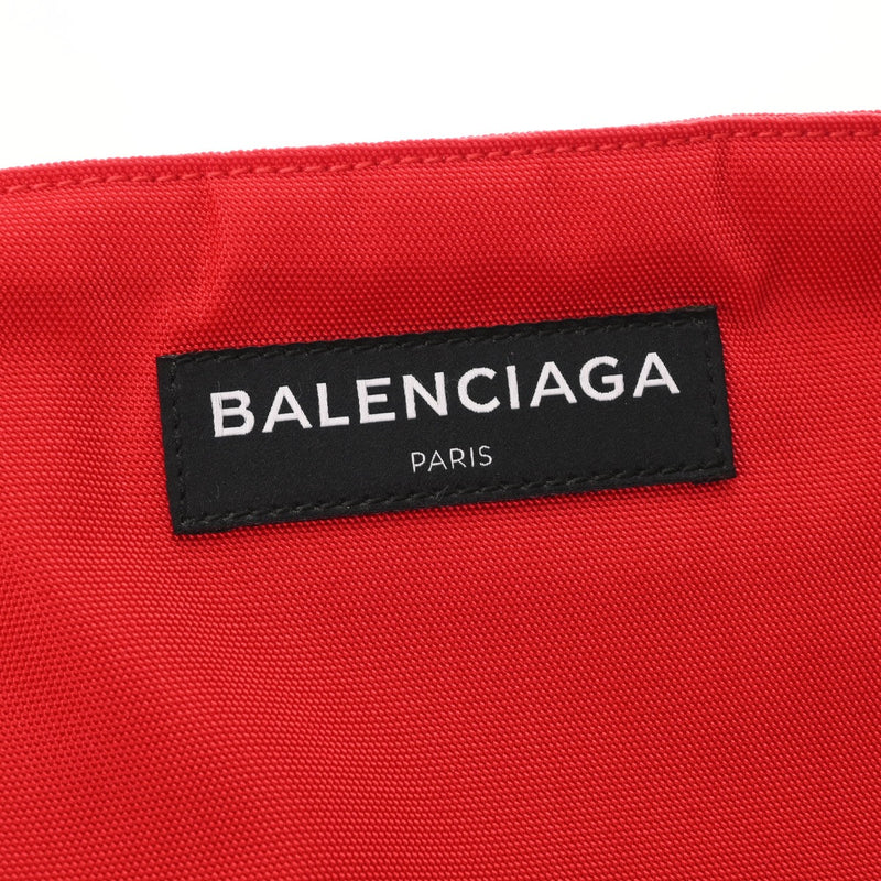 BALENCIAGA バレンシアガ ポーチ レッド 459745 ユニセックス ナイロン クラッチバッグ Aランク 中古 銀蔵