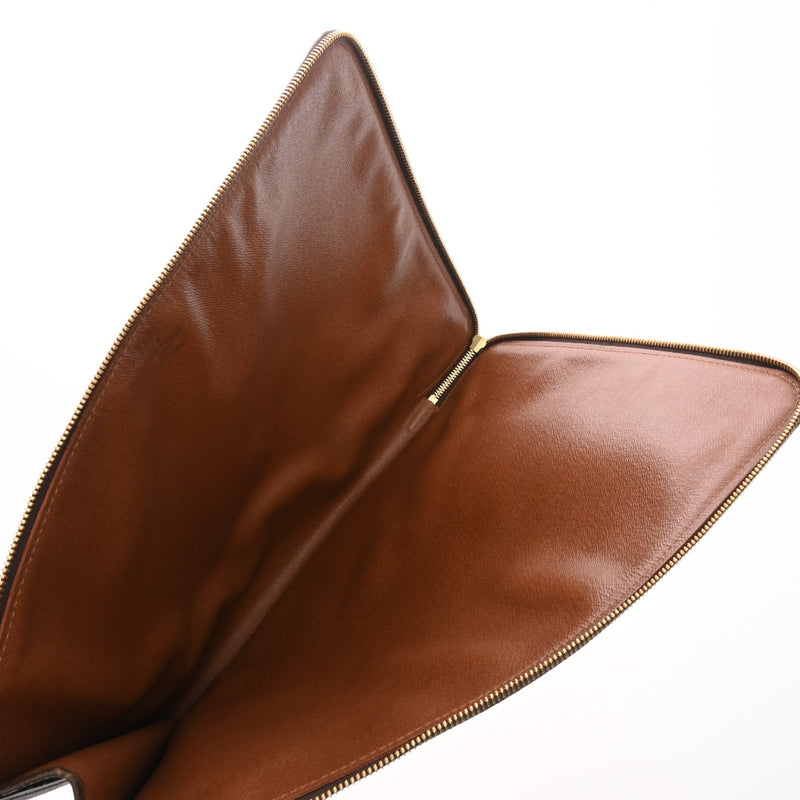 LOUIS VUITTON ルイヴィトン モノグラム ポッシュドキュマン 書類ケース ブラウン M53456 ユニセックス モノグラムキャンバス クラッチバッグ ABランク 中古 銀蔵