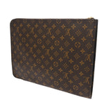 LOUIS VUITTON ルイヴィトン モノグラム ポッシュドキュマン 書類ケース ブラウン M53456 ユニセックス モノグラムキャンバス クラッチバッグ ABランク 中古 銀蔵