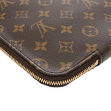 LOUIS VUITTON ルイヴィトン モノグラム ポッシュドキュマン 書類ケース ブラウン M53456 ユニセックス モノグラムキャンバス クラッチバッグ ABランク 中古 銀蔵