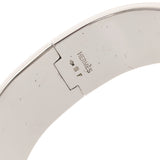 HERMES エルメス クリッククラック GM レッド レディース シルバー金具 ブレスレット ABランク 中古 銀蔵