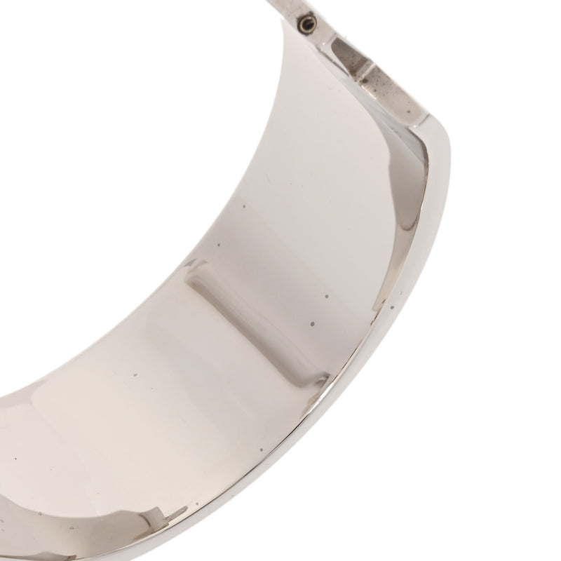 HERMES エルメス クリッククラック GM レッド レディース シルバー金具 ブレスレット ABランク 中古 銀蔵