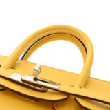 HERMES エルメス バーキン 25 ジョーヌナプル B刻印(2023年頃) レディース ヴォースイフト ハンドバッグ ABランク 中古 銀蔵