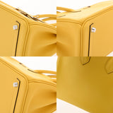 HERMES エルメス バーキン 25 ジョーヌナプル B刻印(2023年頃) レディース ヴォースイフト ハンドバッグ ABランク 中古 銀蔵