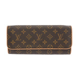 LOUIS VUITTON ルイヴィトン モノグラム ポシェットツイン GM 2WAY ブラウン M51852 レディース モノグラムキャンバス ショルダーバッグ ABランク 中古 銀蔵