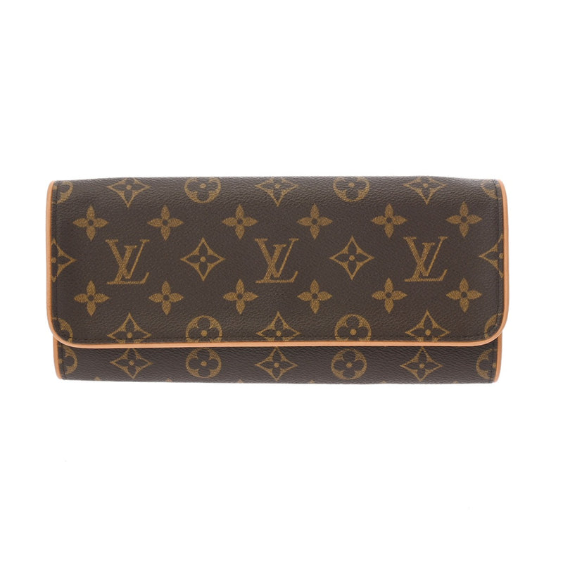LOUIS VUITTON ルイヴィトン モノグラム ポシェットツイン GM 2WAY ブラウン M51852 レディース モノグラムキャンバス ショルダーバッグ ABランク 中古 銀蔵