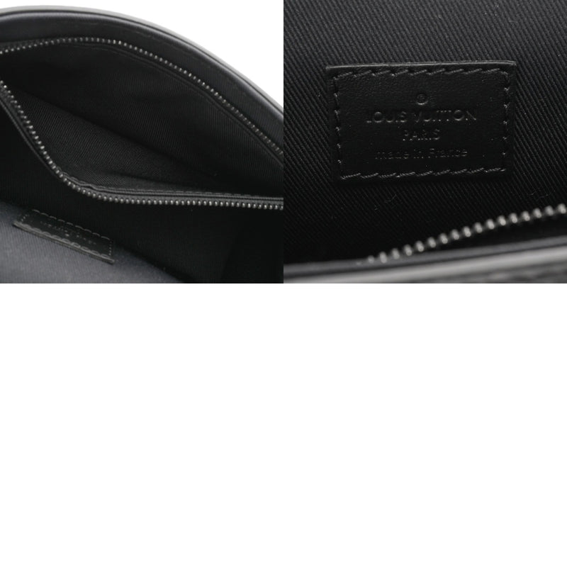 LOUIS VUITTON ルイヴィトン モノグラムエクリプス スティーマーウェアラブルウォレット ブラック M82571 メンズ モノグラムキャンバス ショルダーバッグ Aランク 中古 銀蔵