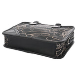 BERLUTI ベルルッティ アンジュール ガリバー  ネイビー メンズ キャンバス レザー ハンドバッグ ABランク 中古 銀蔵