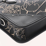 BERLUTI ベルルッティ アンジュール ガリバー  ネイビー メンズ キャンバス レザー ハンドバッグ ABランク 中古 銀蔵