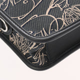 BERLUTI ベルルッティ アンジュール ガリバー  ネイビー メンズ キャンバス レザー ハンドバッグ ABランク 中古 銀蔵