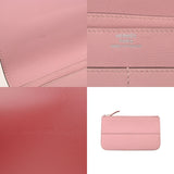 HERMES エルメス ドゴン デュオ ローズサクラ シルバー金具 T刻印(2015年頃) ユニセックス ヴォースイフト 長財布 Bランク 中古 銀蔵