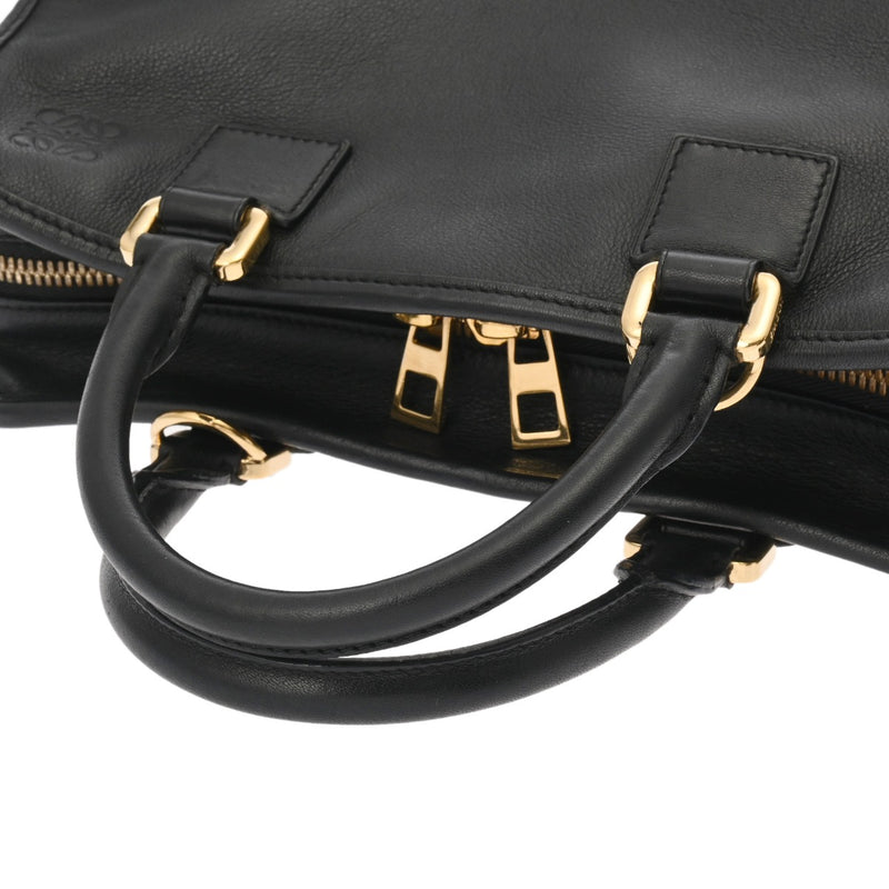 LOEWE ロエベ アマソナ 28 2WAY ブラック AMA20NA28 レディース レザー ハンドバッグ ABランク 中古 銀蔵