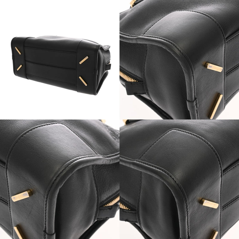 LOEWE ロエベ アマソナ 28 2WAY ブラック AMA20NA28 レディース レザー ハンドバッグ ABランク 中古 銀蔵