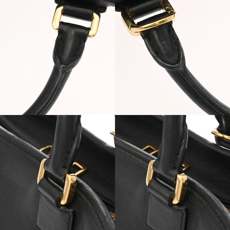 LOEWE ロエベ アマソナ 28 2WAY ブラック AMA20NA28 レディース レザー ハンドバッグ ABランク 中古 銀蔵