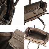 CELINE セリーヌ ラゲージ ナノ 2WAY カーキ 189243 レディース ドラムドカーフ ハンドバッグ Bランク 中古 銀蔵