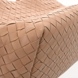 BOTTEGAVENETA ボッテガヴェネタ イントレチャート トートバッグ ベージュ ユニセックス レザー ハンドバッグ Aランク 中古 銀蔵