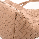 BOTTEGAVENETA ボッテガヴェネタ イントレチャート トートバッグ ベージュ ユニセックス レザー ハンドバッグ Aランク 中古 銀蔵