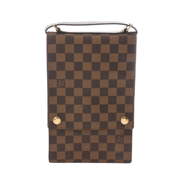 LOUIS VUITTON ルイヴィトン ダミエ ポートベロー ブラウン N45271 レディース ダミエキャンバス ショルダーバッグ Bランク 中古 銀蔵
