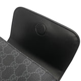 GUCCI グッチ GGブラック ミニバッグ ブラック シルバー金具 791741 レディース GGスプリームキャンバス ショルダーバッグ Aランク 中古 銀蔵
